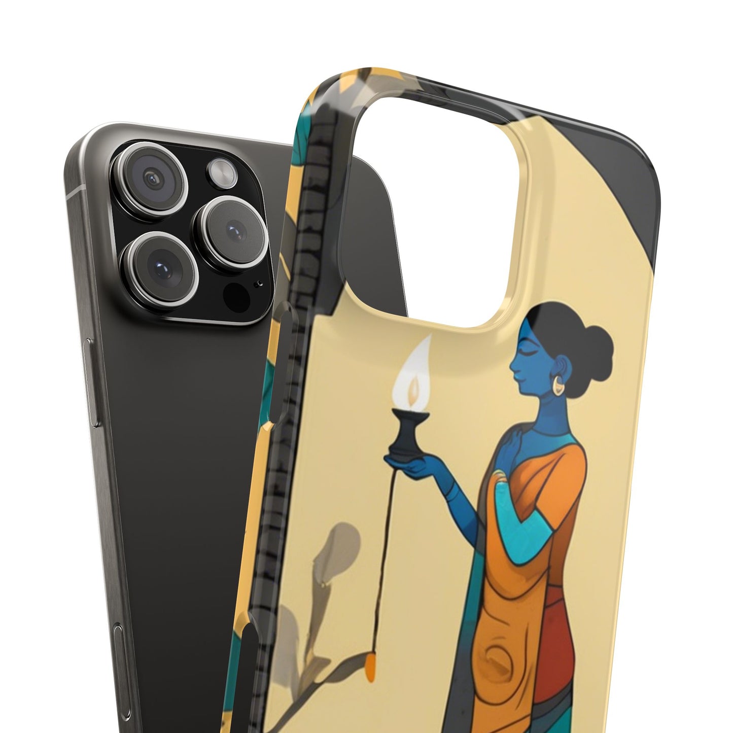 Madhubani Painting Slim Phone Case | Artloom Gallery