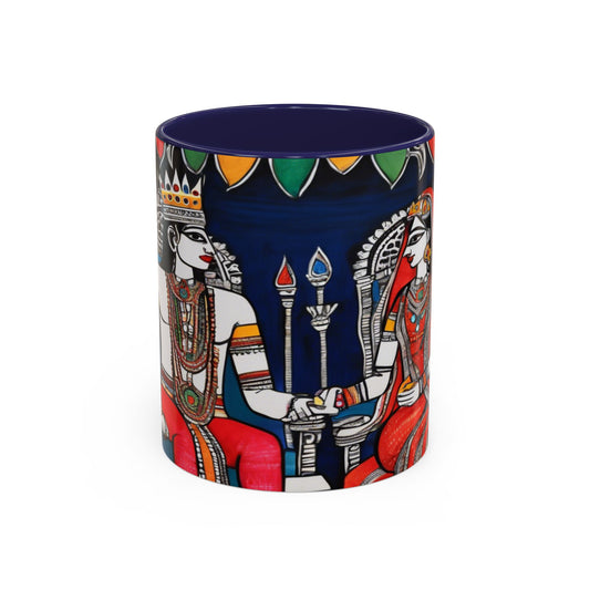 Artistic Madhubani Indian Art – Ceramic Coffee Mug (11oz/15oz) | Artloom Gallery