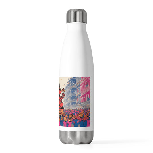 An Ode to Lord Ganesha- Artistic 20oz Insulated Bottle | Artloom Gallery