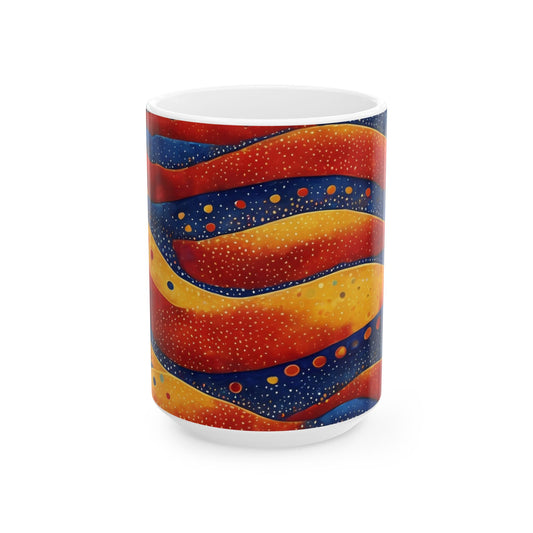 Festival Drapes Ceramic Mug | Artloom Gallery