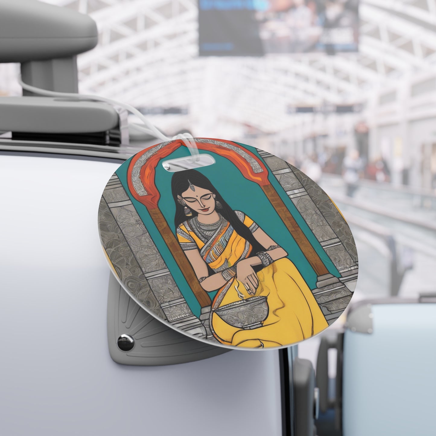 Madhubani Painting – Luggage Tag | Artloom Gallery