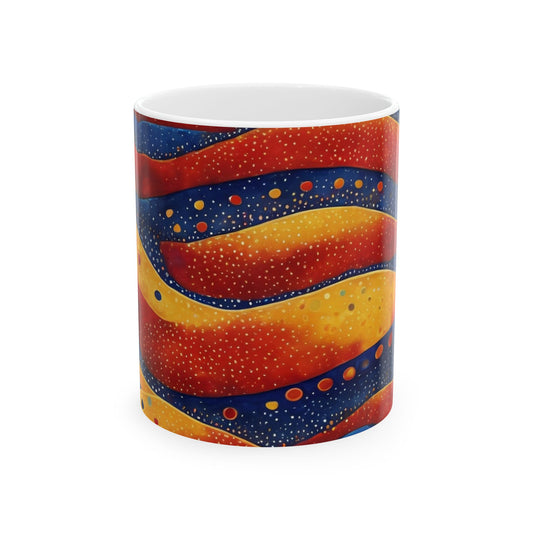 Festival Drapes Ceramic Mug | Artloom Gallery