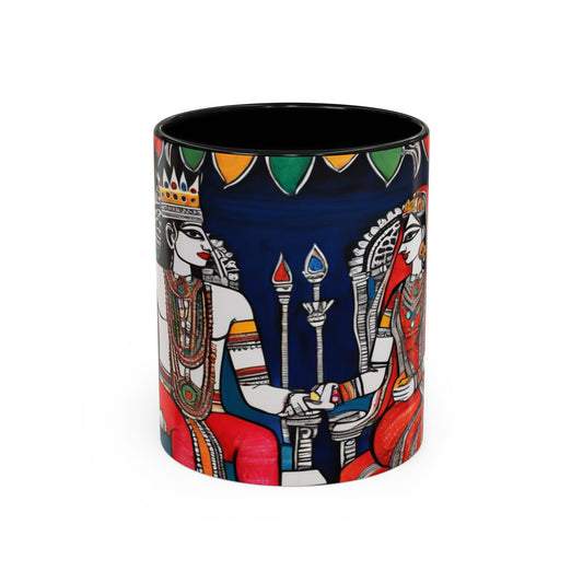 Artistic Madhubani Indian Art – Ceramic Coffee Mug (11oz/15oz) | Artloom Gallery