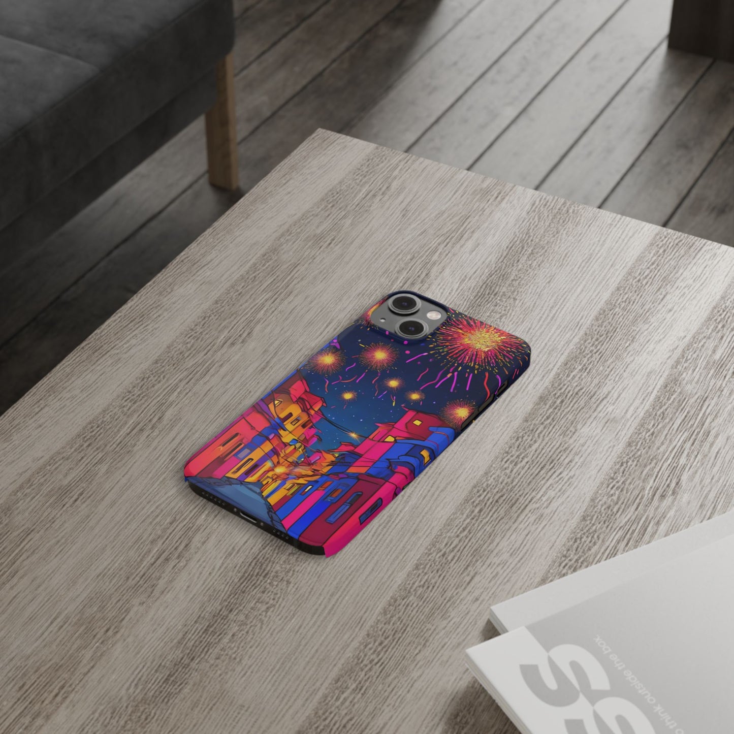 Phone Cases - Diwali Night Sparkles and Celebration Slim Case | Artloom Gallery