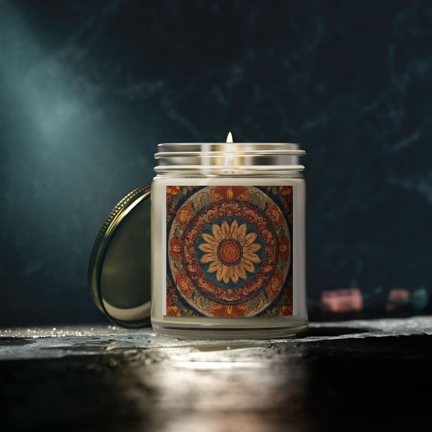 Artistic Mandala Scented Candle (4oz, 9oz) | Artloom Gallery