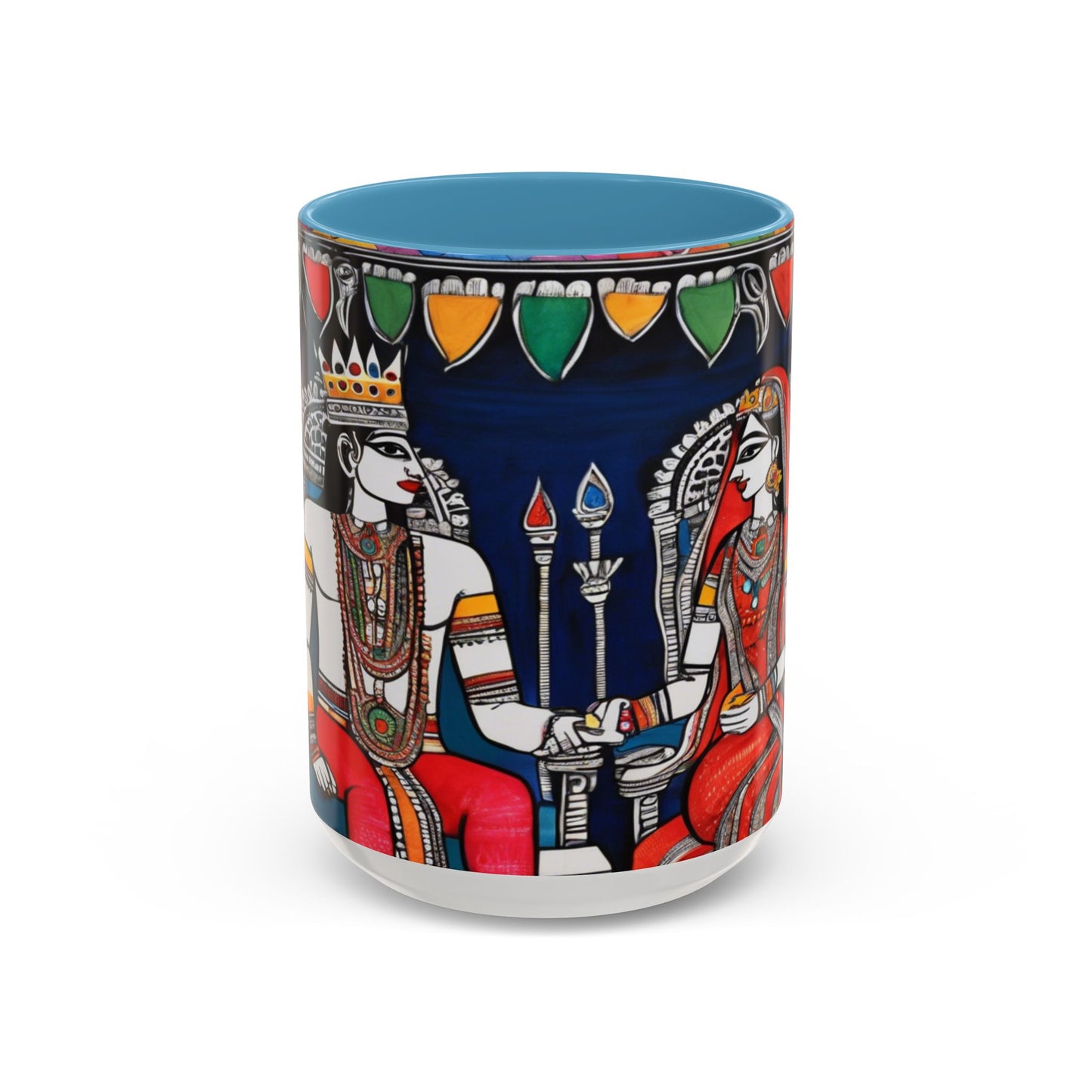 Artistic Madhubani Indian Art – Ceramic Coffee Mug (11oz/15oz) | Artloom Gallery