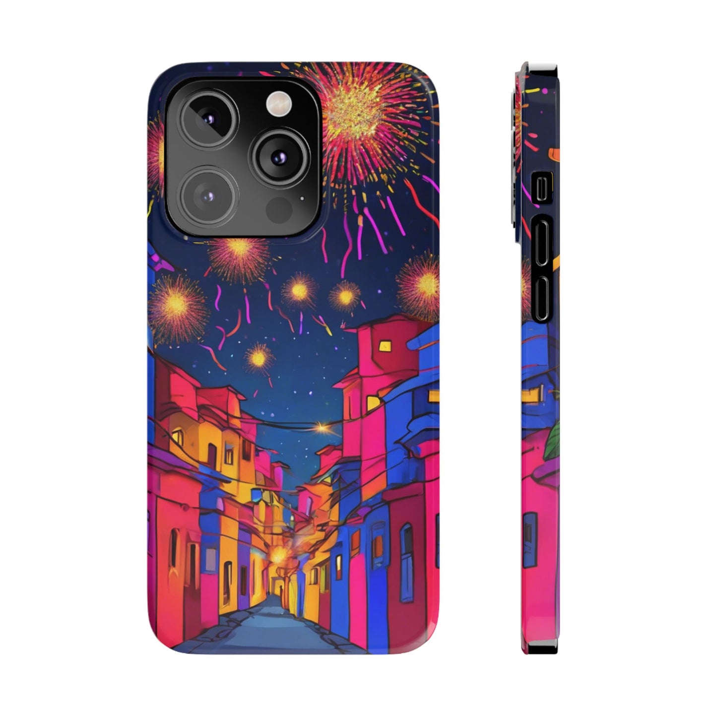 Phone Cases - Diwali Night Sparkles and Celebration Slim Case | Artloom Gallery