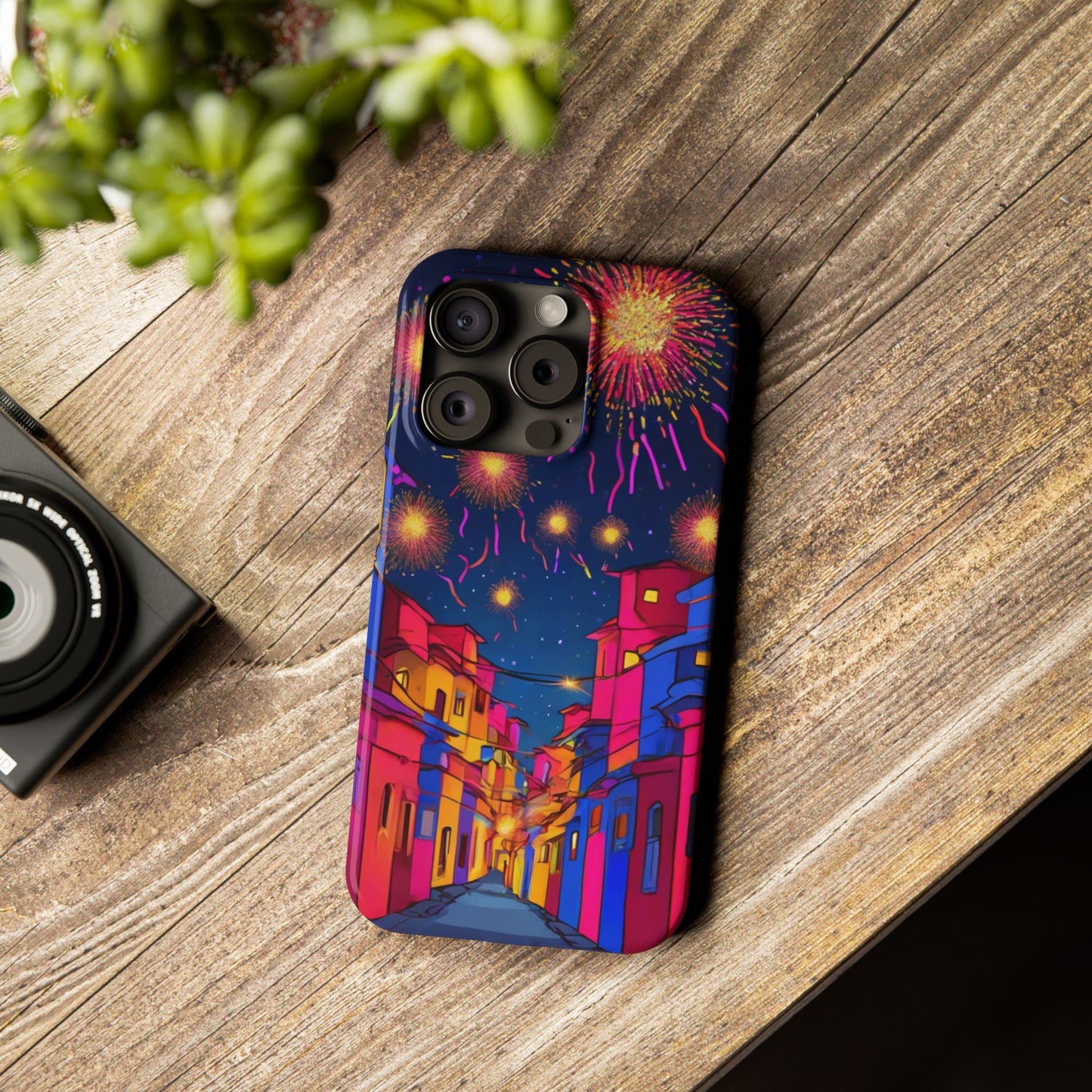 Phone Cases - Diwali Night Sparkles and Celebration Slim Case | Artloom Gallery