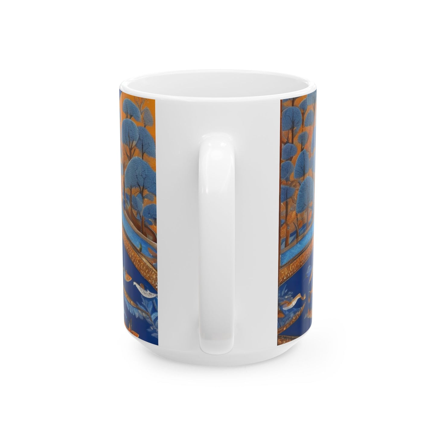 Gond Art – River Journey | Ceramic Mug | Artloom Gallery