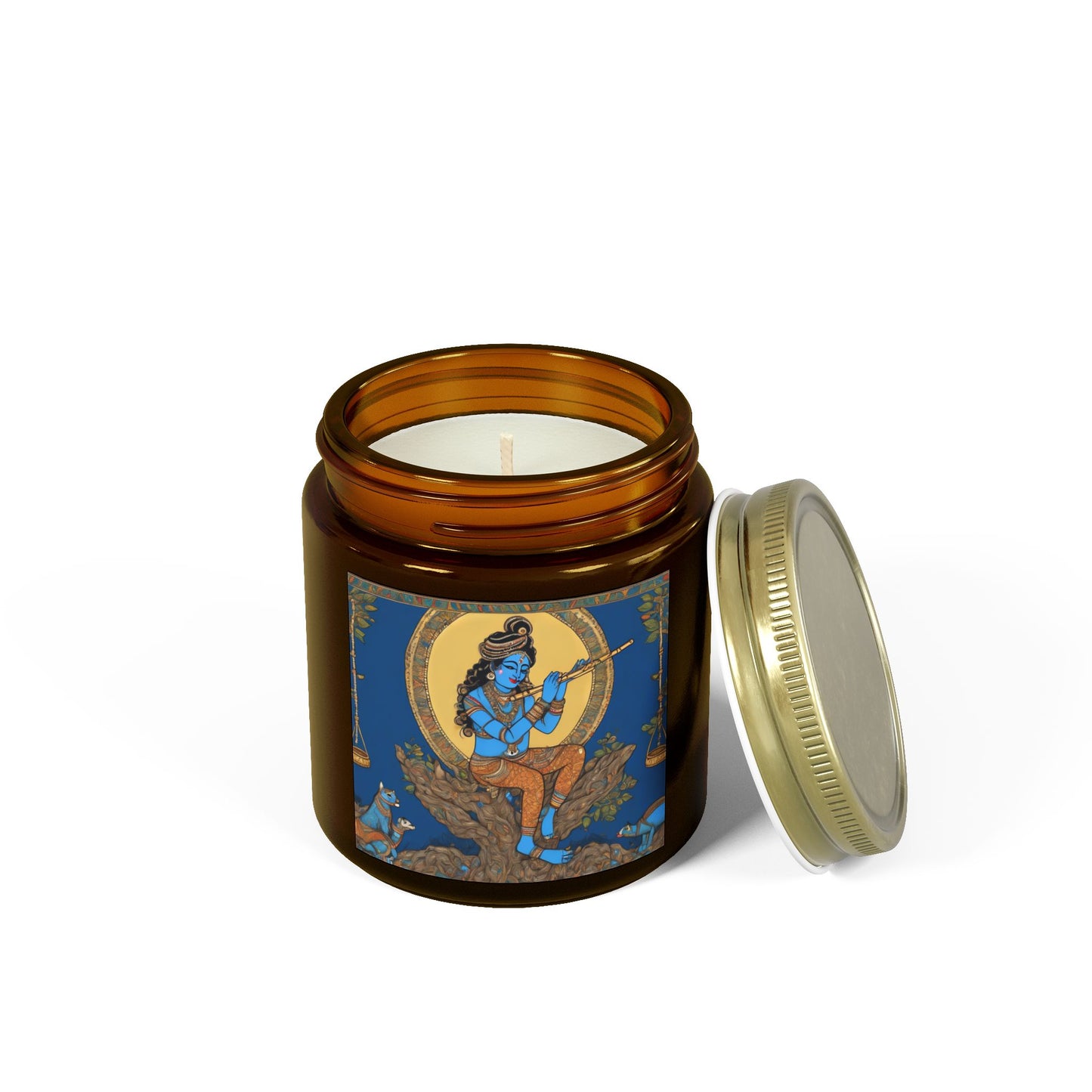 Lord Kirshna Scented Candle (4oz, 9oz) | Artloom Gallery