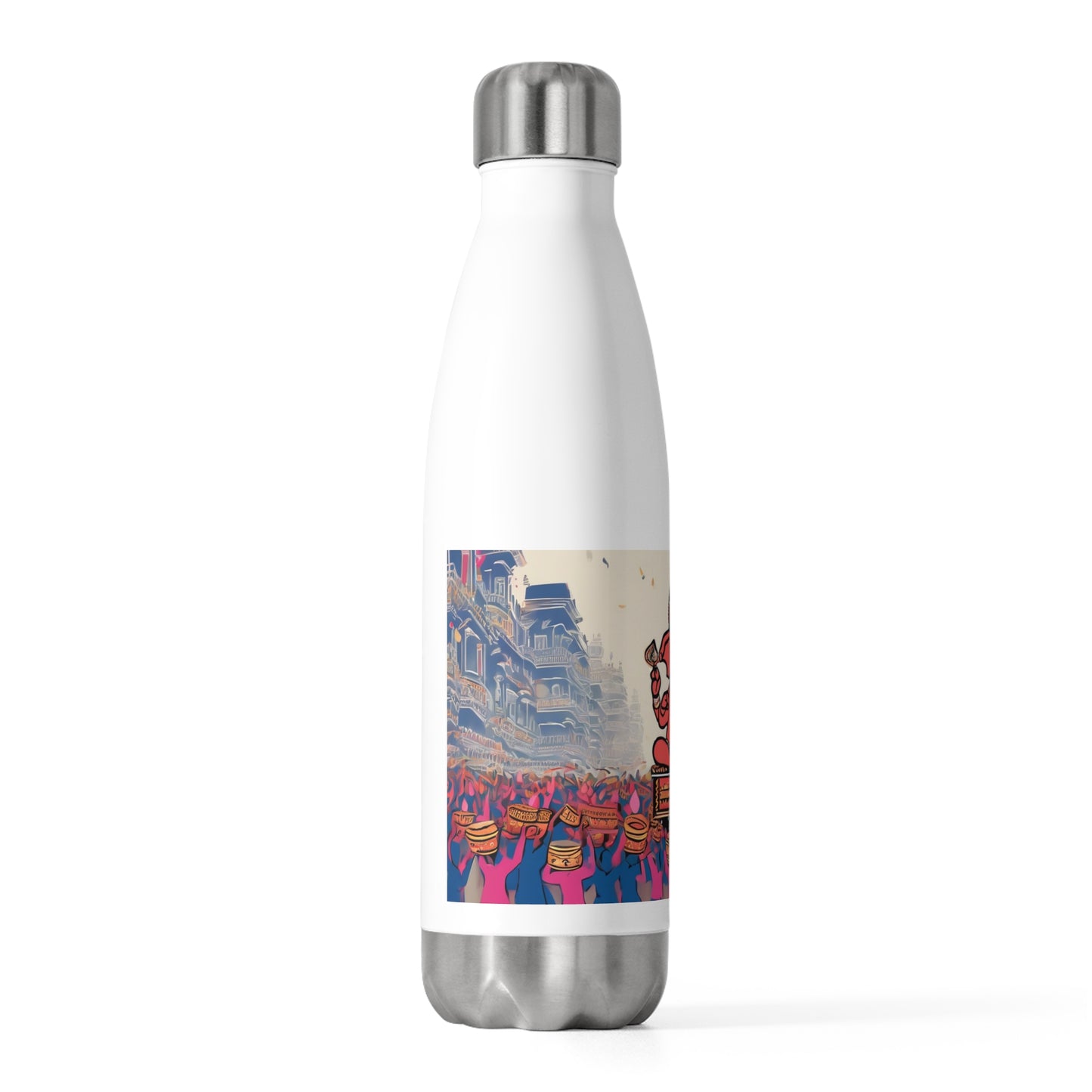 An Ode to Lord Ganesha- Artistic 20oz Insulated Bottle | Artloom Gallery