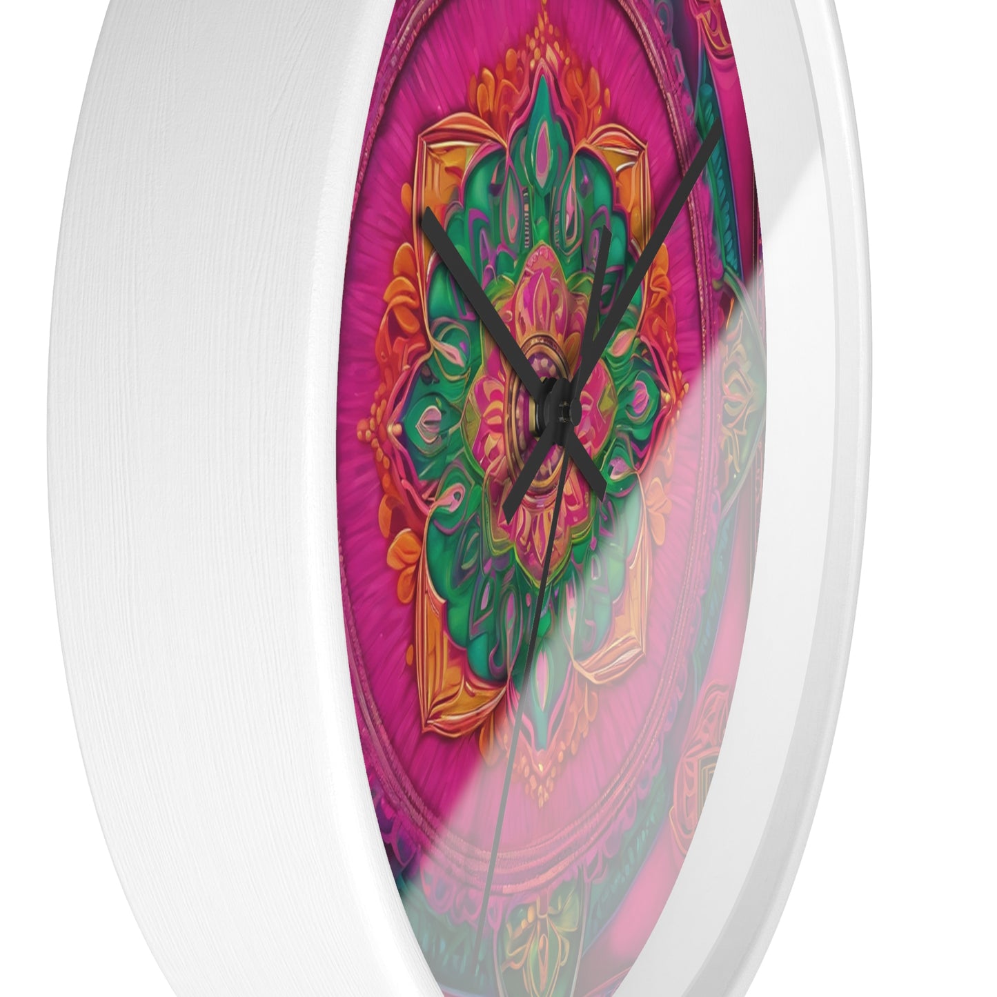 Radiant Harmony – Mandala Art Wall Clock | Artloom Gallery