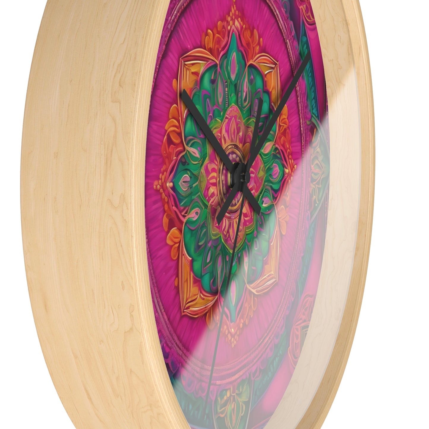 Radiant Harmony – Mandala Art Wall Clock | Artloom Gallery