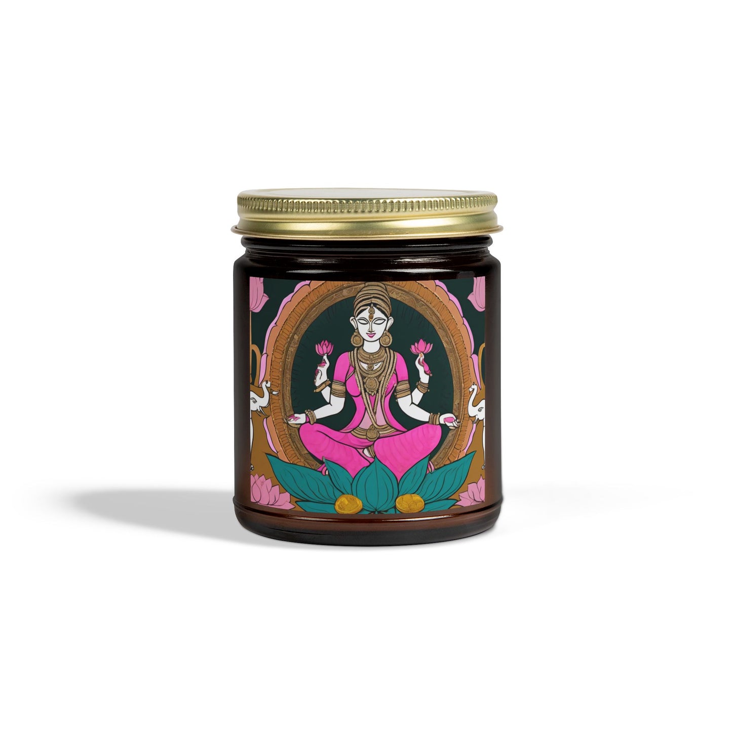 Goddess Laxmi Scented Candle for Diwali  (4oz, 9oz) | Artloom Gallery
