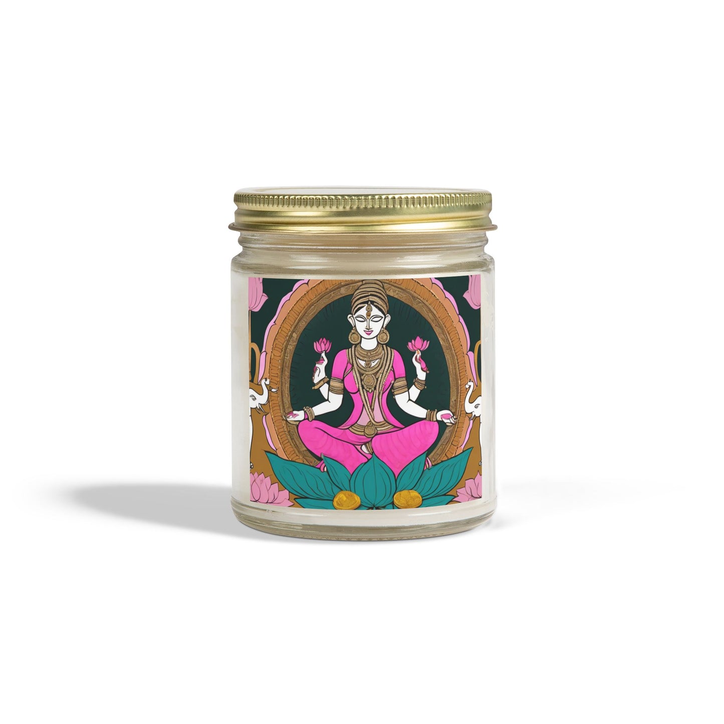 Goddess Laxmi Scented Candle for Diwali  (4oz, 9oz) | Artloom Gallery