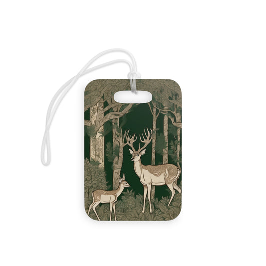 Deer and Fawn – Pichwai Painting Luggage Tag | Artloom Gallery