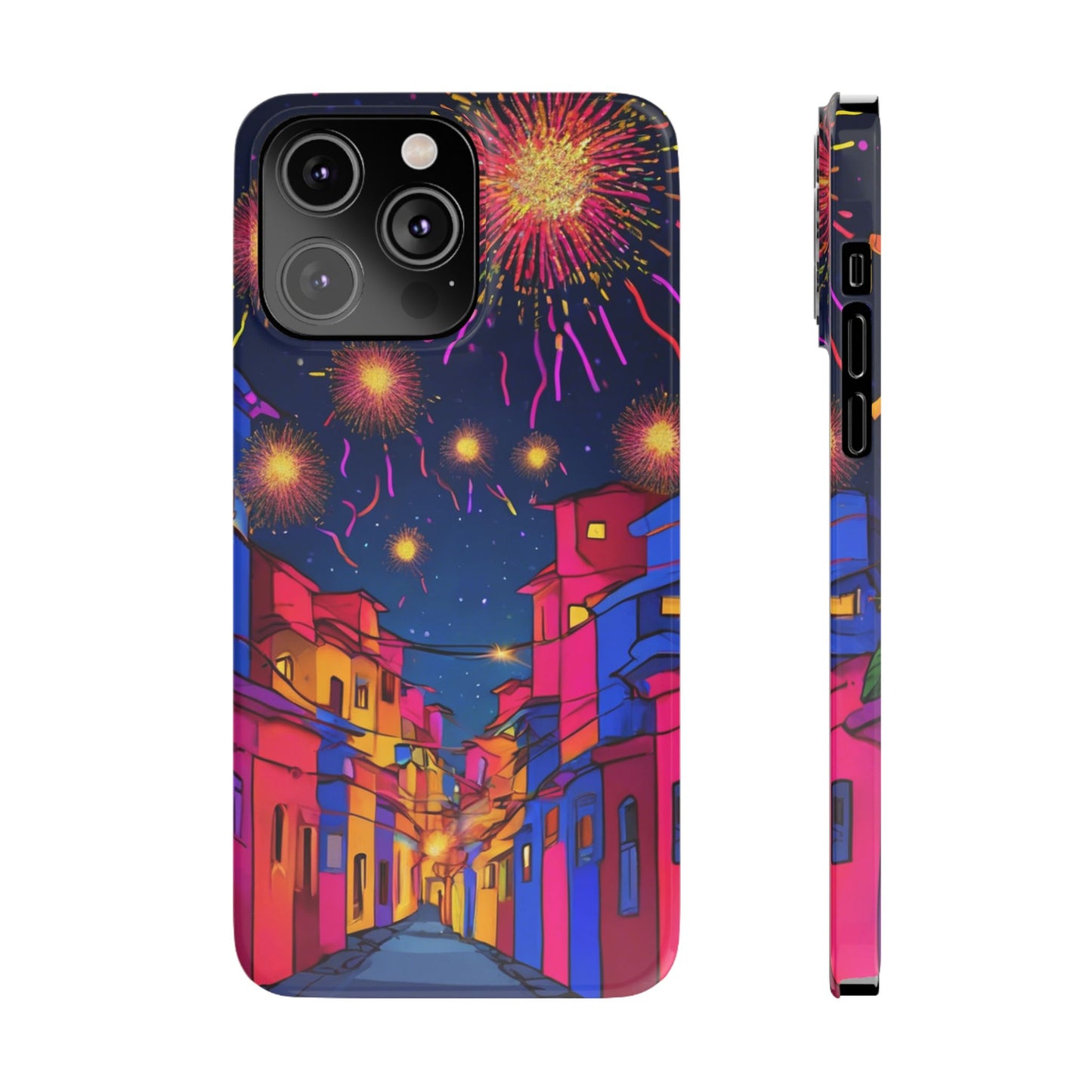 Phone Cases - Diwali Night Sparkles and Celebration Slim Case | Artloom Gallery