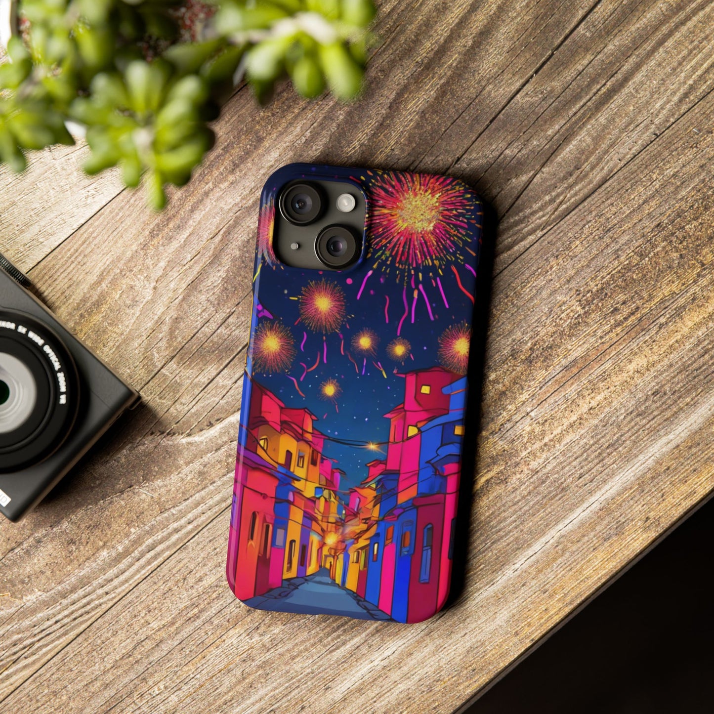 Phone Cases - Diwali Night Sparkles and Celebration Slim Case | Artloom Gallery