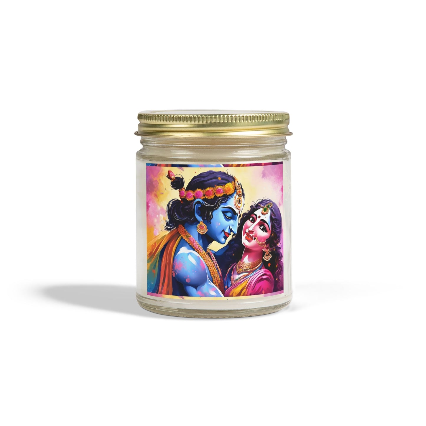 Radha Krishna Scented Candle (4oz, 9oz) | Artloom Gallery
