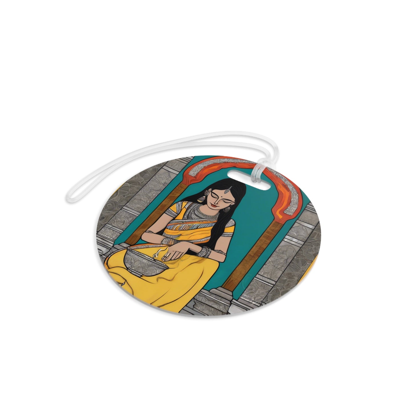 Madhubani Painting – Luggage Tag | Artloom Gallery