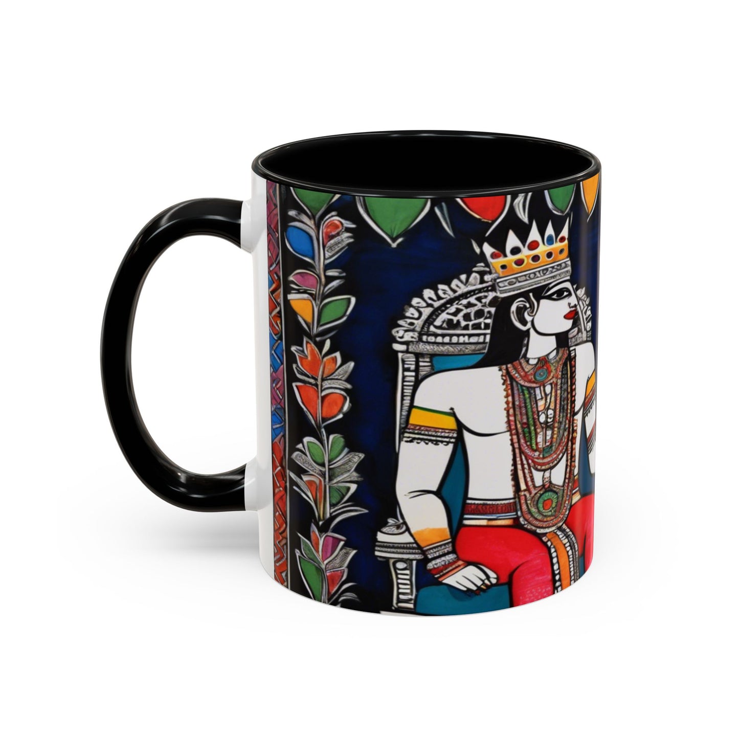 Artistic Madhubani Indian Art – Ceramic Coffee Mug (11oz/15oz) | Artloom Gallery