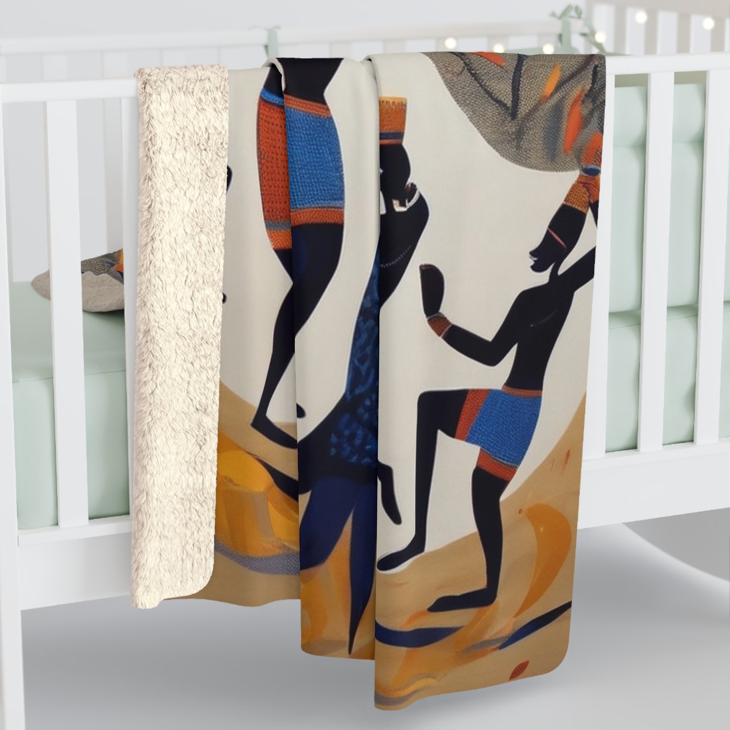 Sacred Rhythm Cozy Sherpa Blanket | Artloom Gallery