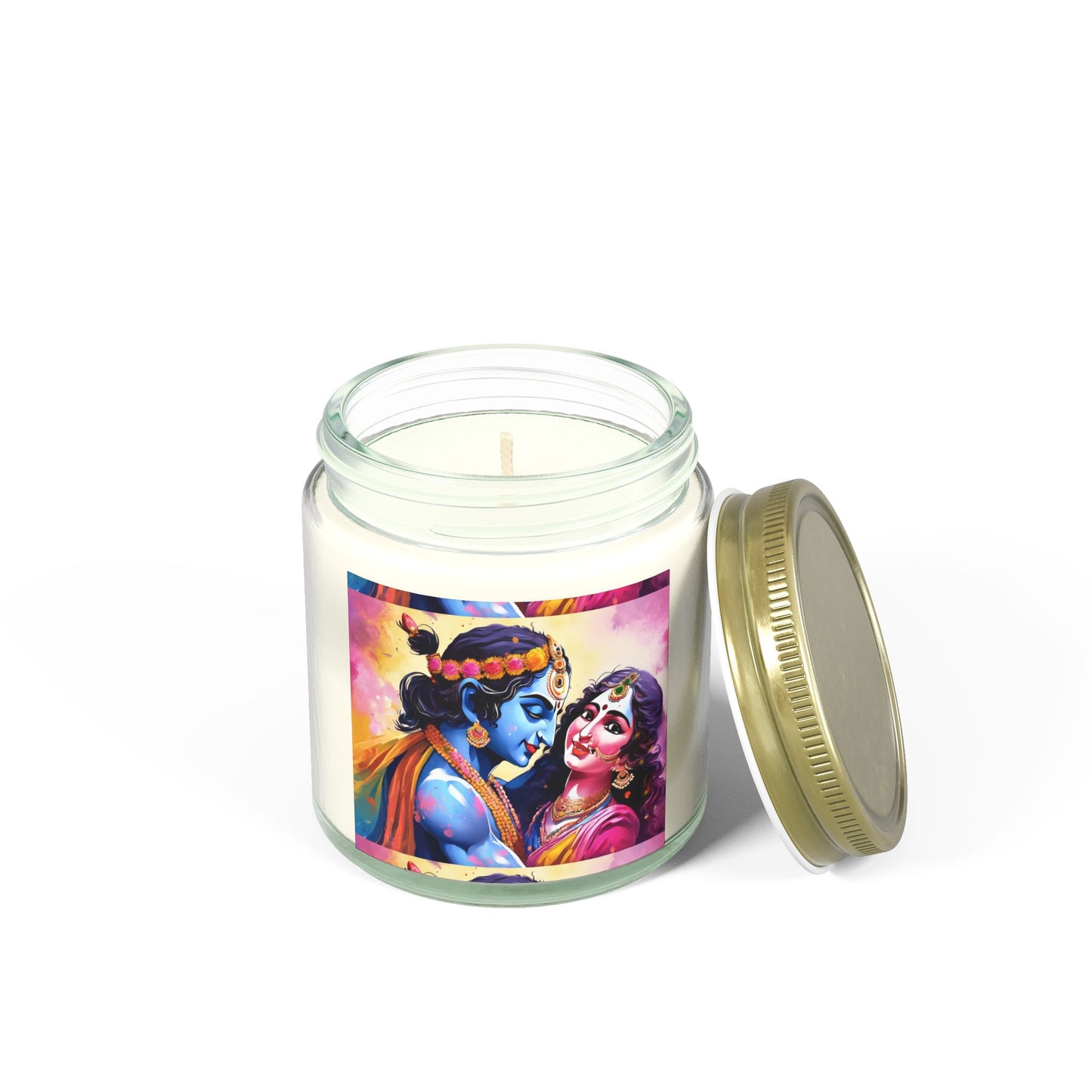 Radha Krishna Scented Candle (4oz, 9oz) | Artloom Gallery