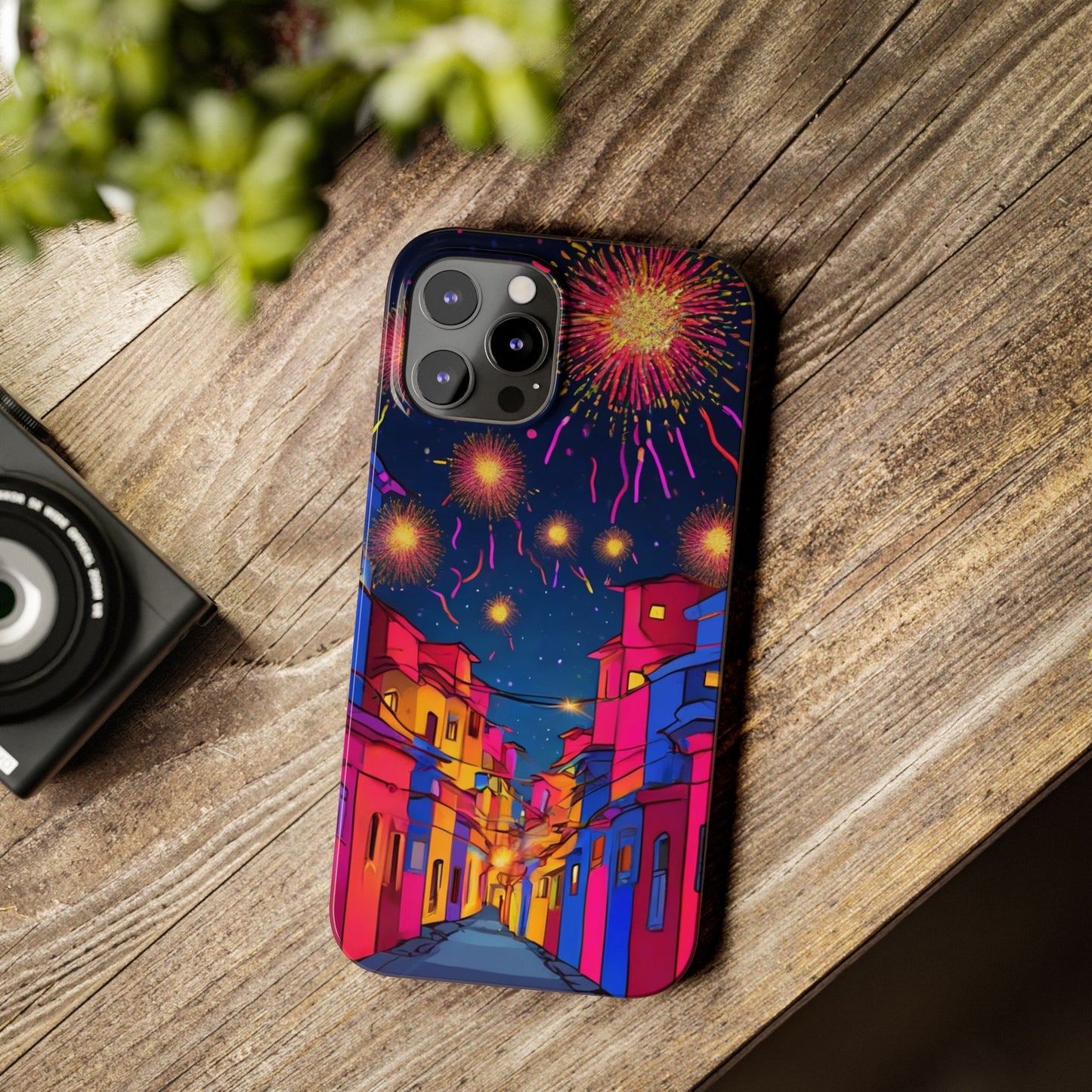 Phone Cases - Diwali Night Sparkles and Celebration Slim Case | Artloom Gallery