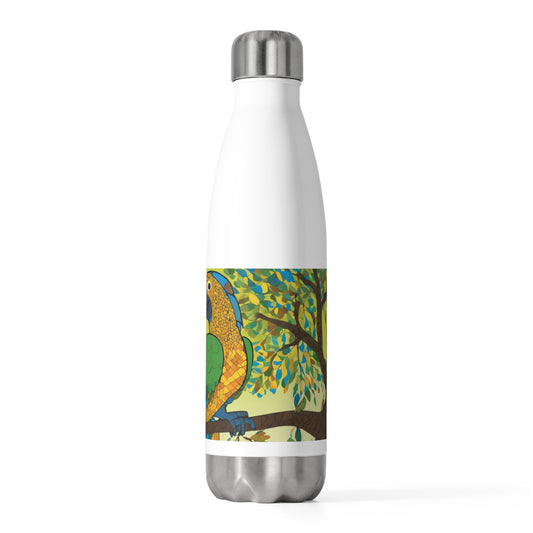 Parrot on a Tree - Artistic 20oz Insulated Bottle | Artloom Gallery