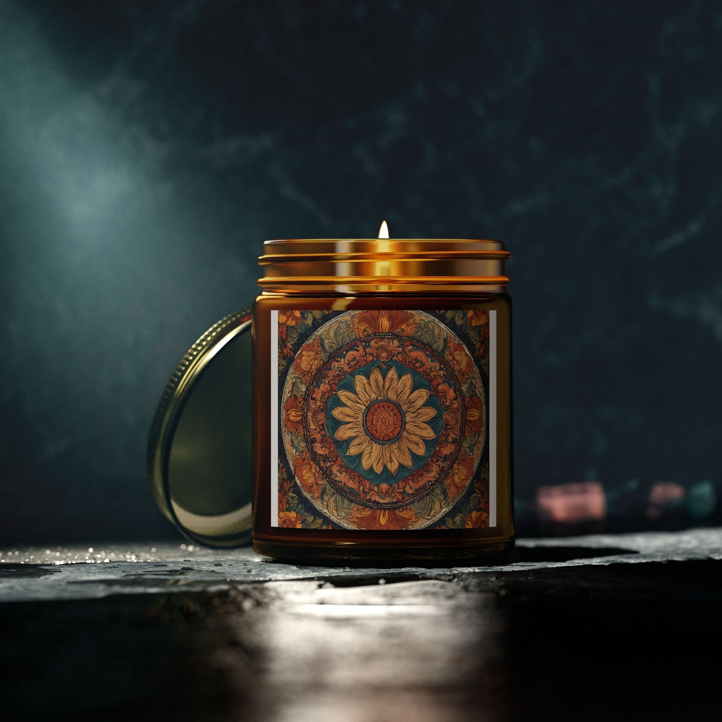 Artistic Mandala Scented Candle (4oz, 9oz) | Artloom Gallery