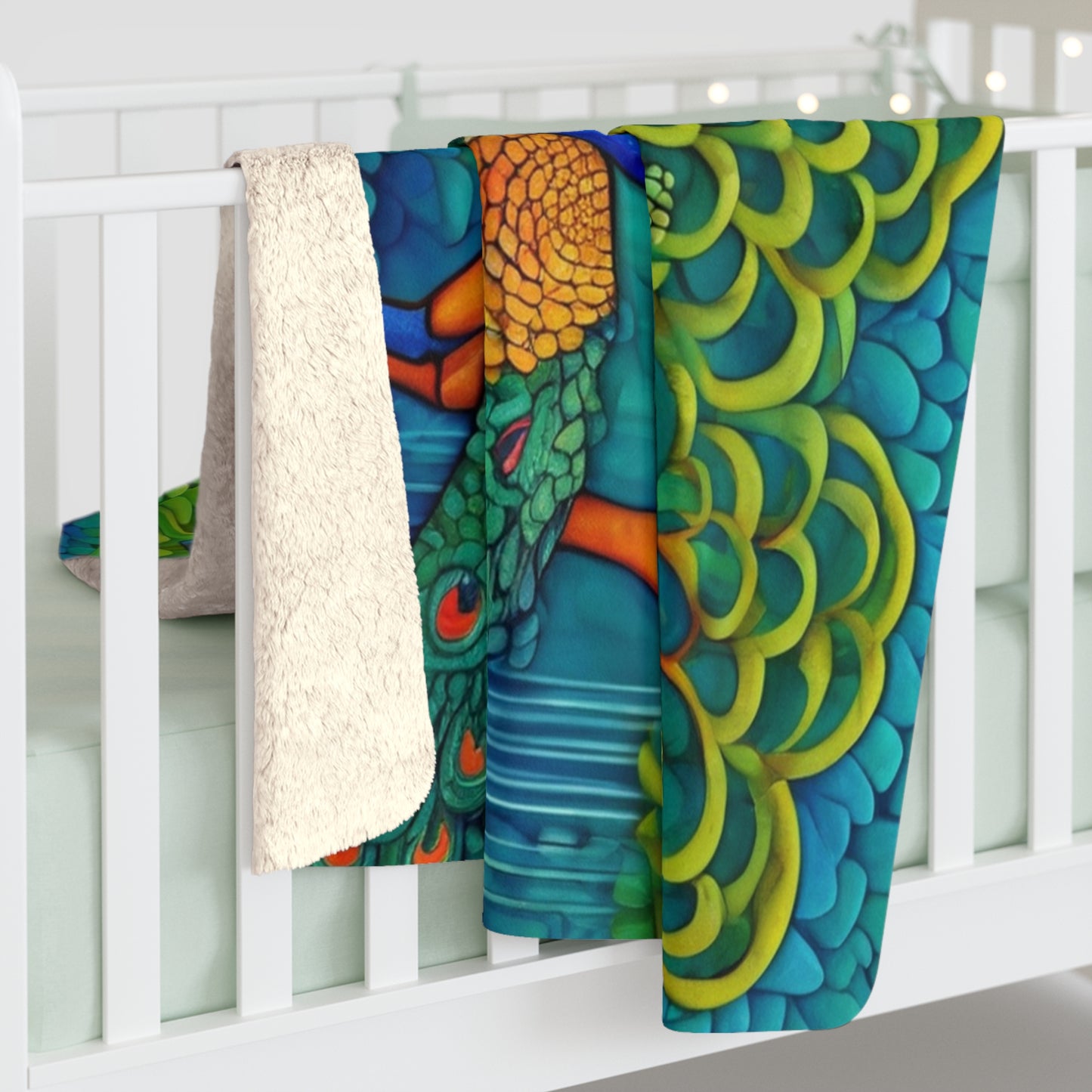 Rhythm of the Monsoon Sherpa Blanket | Artloom Gallery