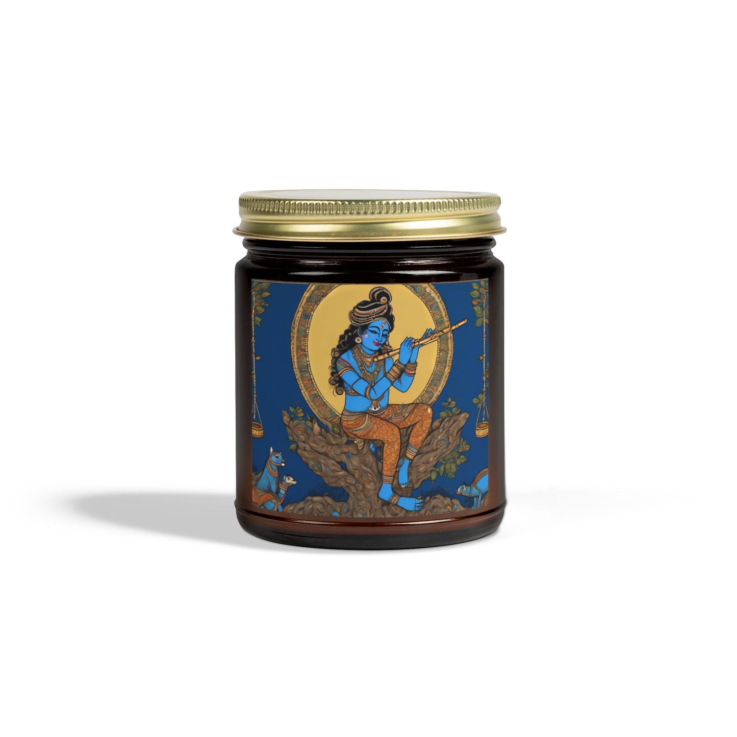 Lord Kirshna Scented Candle (4oz, 9oz) | Artloom Gallery