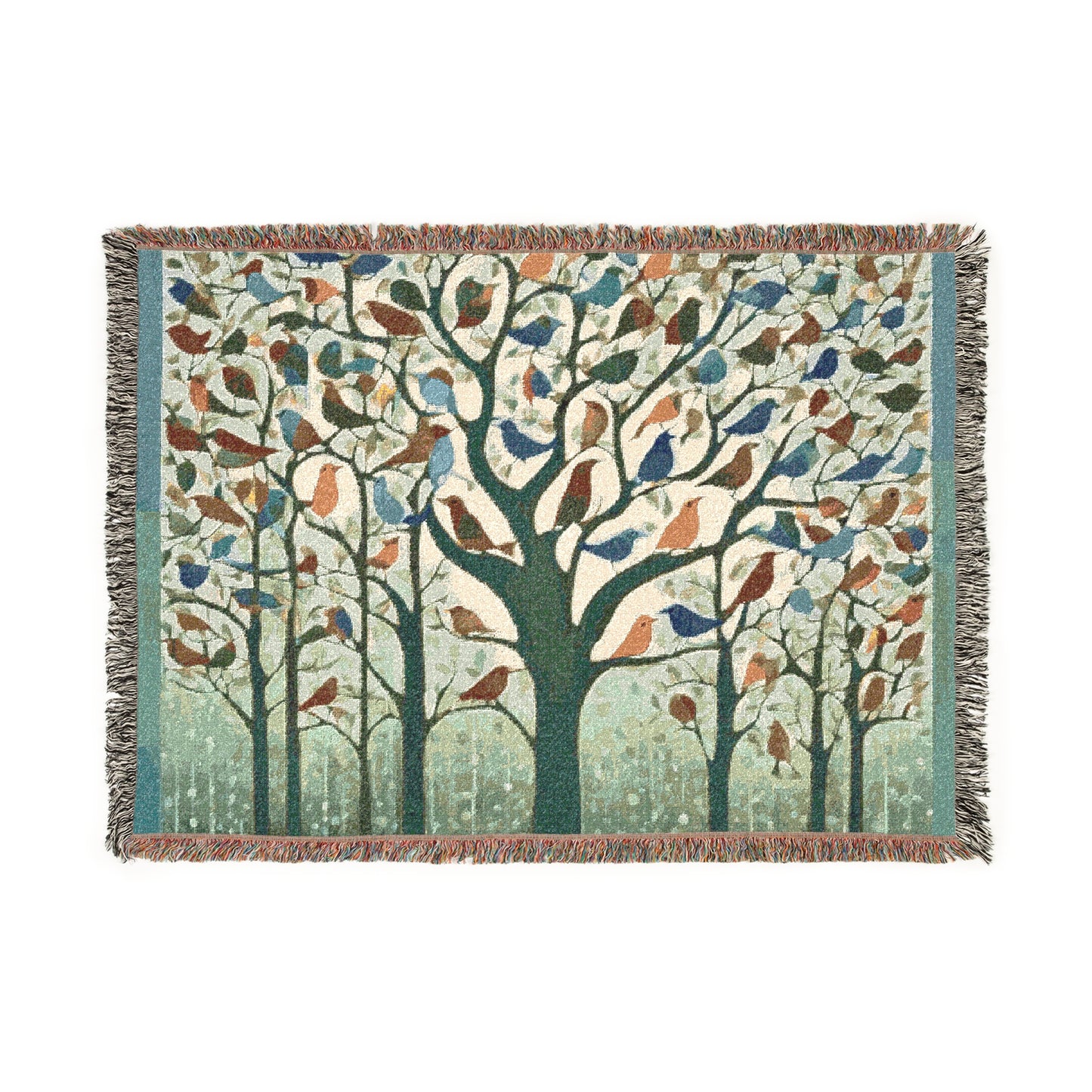 Monsoon Melody Woven Blanket | Artloom Gallery