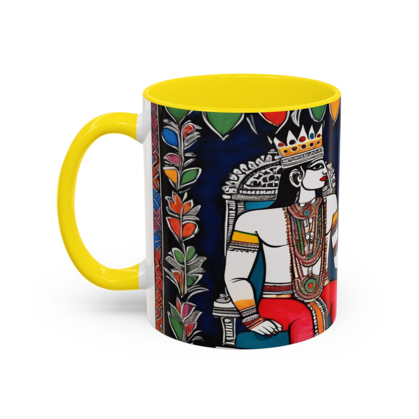 Artistic Madhubani Indian Art – Ceramic Coffee Mug (11oz/15oz) | Artloom Gallery