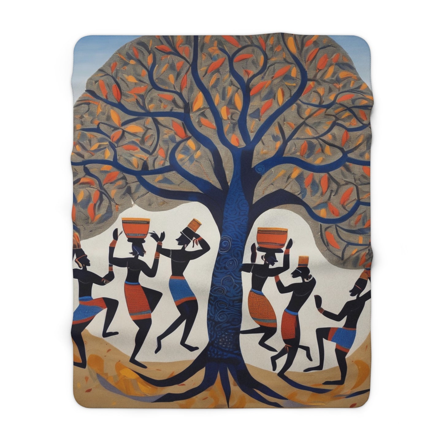 Sacred Rhythm Cozy Sherpa Blanket | Artloom Gallery