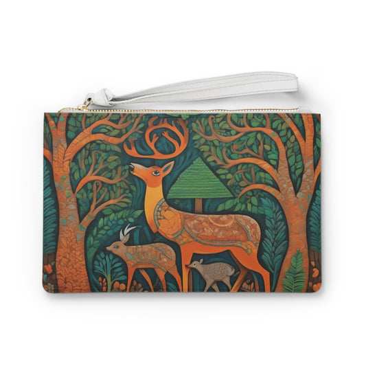 Gond Art – Forest Whispers | Elegant Clutch Bag | Artloom Gallery