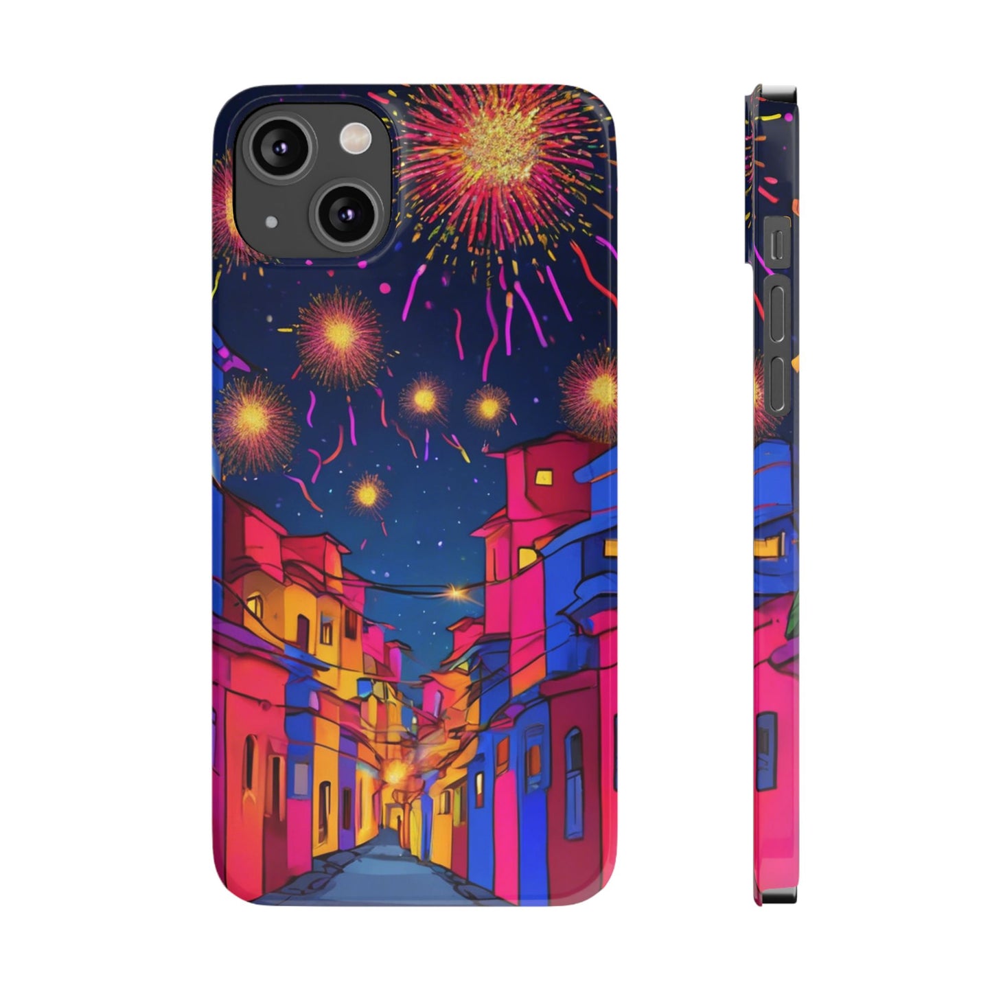 Phone Cases - Diwali Night Sparkles and Celebration Slim Case | Artloom Gallery