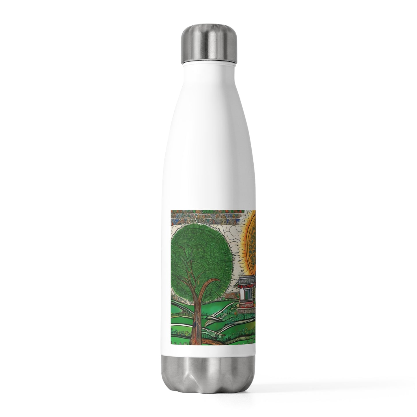 Country Roads Take Me Home - Artistic 20oz Insulated Bottle | Artloom Gallery