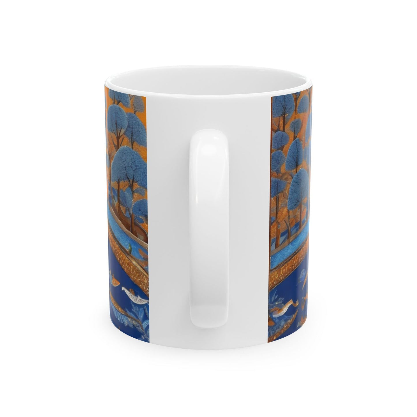 Gond Art – River Journey | Ceramic Mug | Artloom Gallery