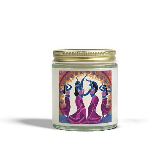 Dancing Ladies Scented Candles, Coconut Apricot Wax (4oz, 9oz)