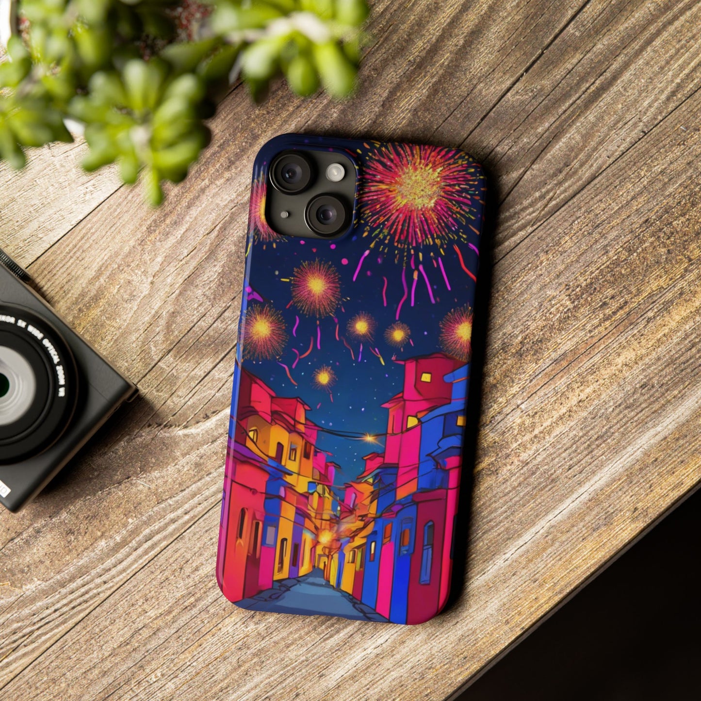 Phone Cases - Diwali Night Sparkles and Celebration Slim Case | Artloom Gallery