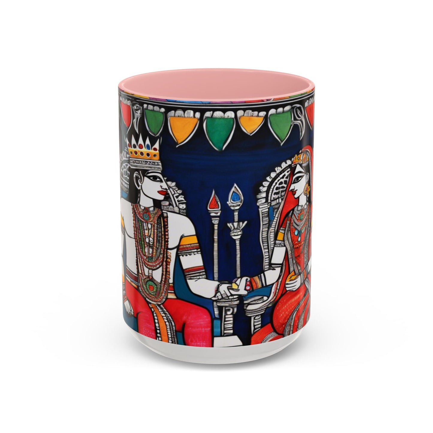 Artistic Madhubani Indian Art – Ceramic Coffee Mug (11oz/15oz) | Artloom Gallery