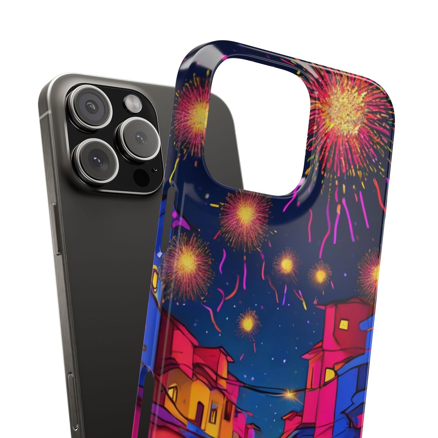 Phone Cases - Diwali Night Sparkles and Celebration Slim Case | Artloom Gallery