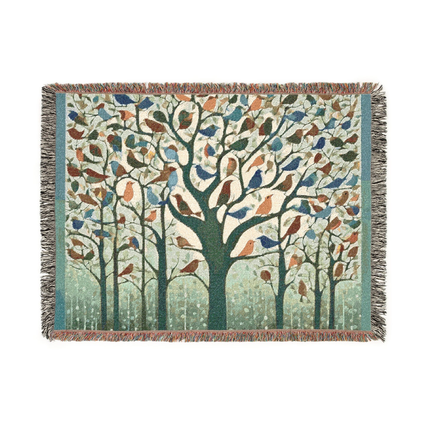 Monsoon Melody Woven Blanket | Artloom Gallery