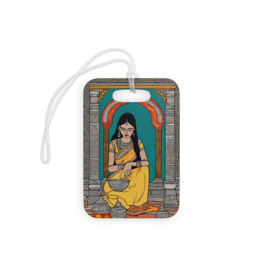 Madhubani Painting – Luggage Tag | Artloom Gallery
