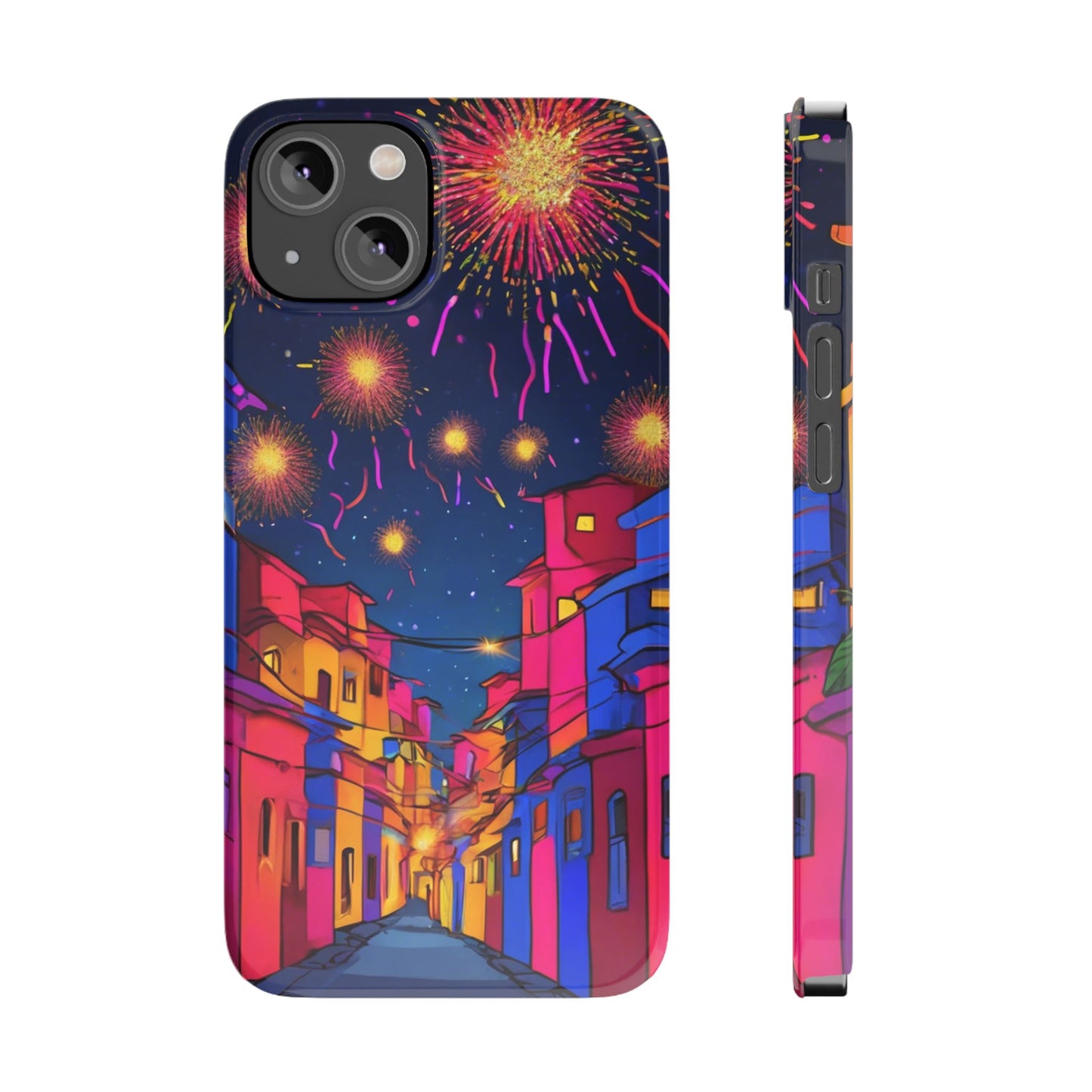 Phone Cases - Diwali Night Sparkles and Celebration Slim Case | Artloom Gallery