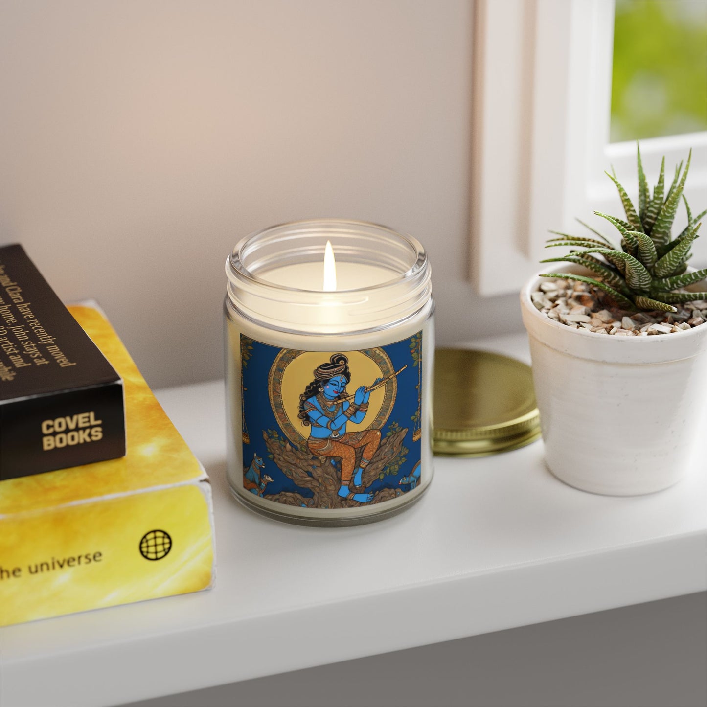Lord Kirshna Scented Candle (4oz, 9oz) | Artloom Gallery