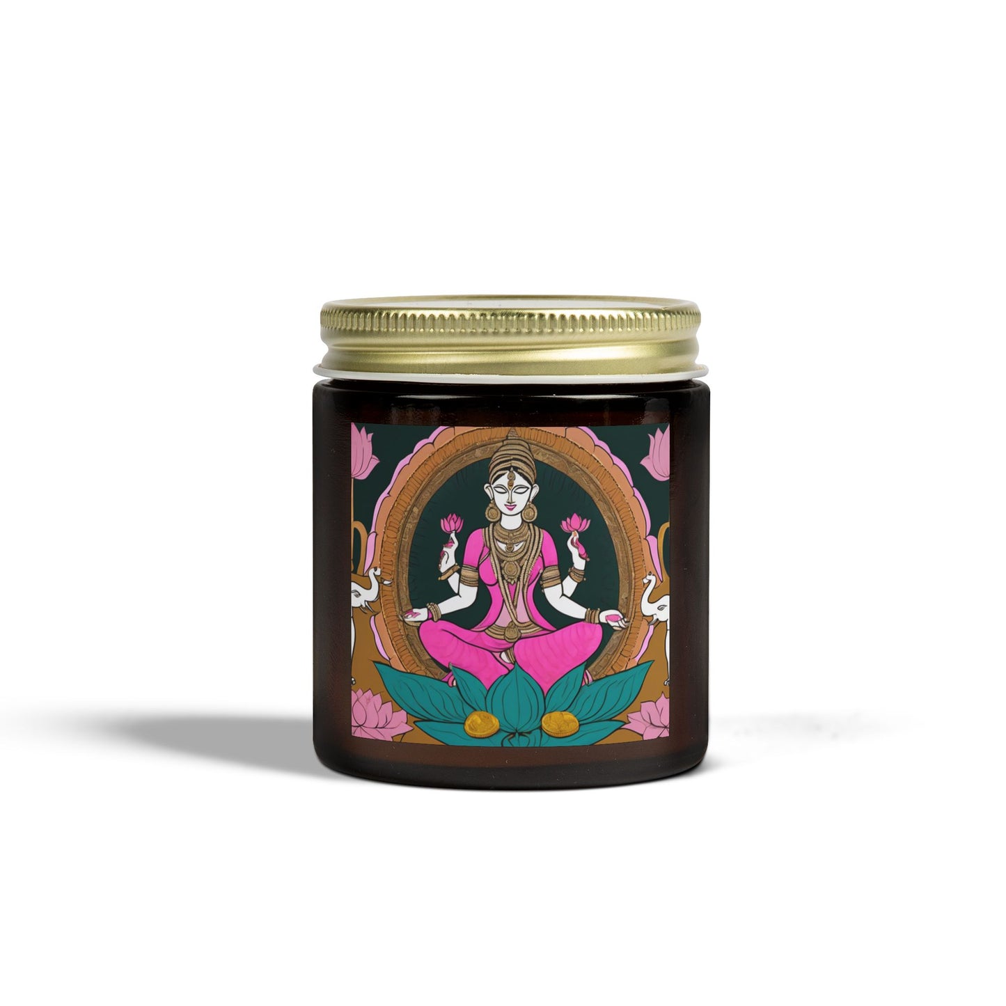 Goddess Laxmi Scented Candle for Diwali  (4oz, 9oz) | Artloom Gallery