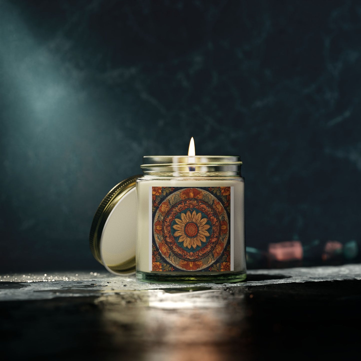 Artistic Mandala Scented Candle (4oz, 9oz) | Artloom Gallery