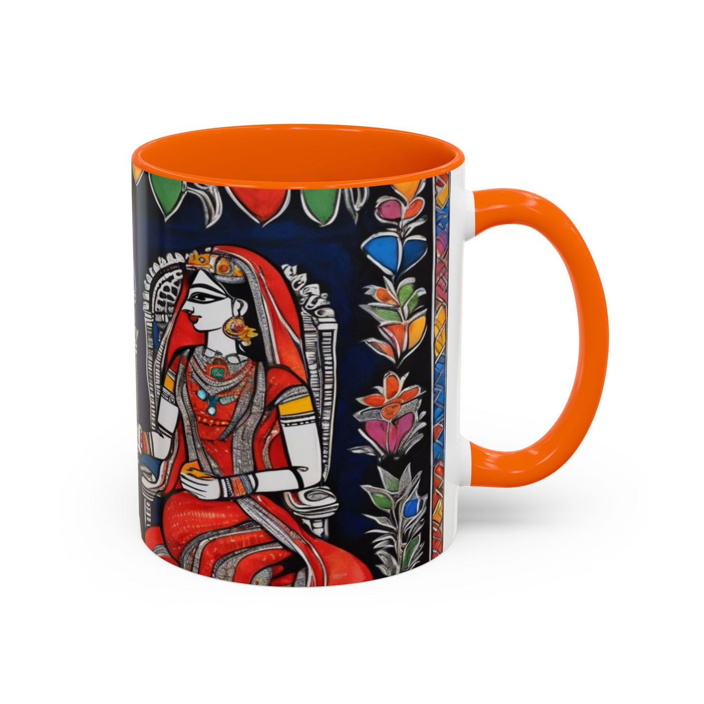 Artistic Madhubani Indian Art – Ceramic Coffee Mug (11oz/15oz) | Artloom Gallery